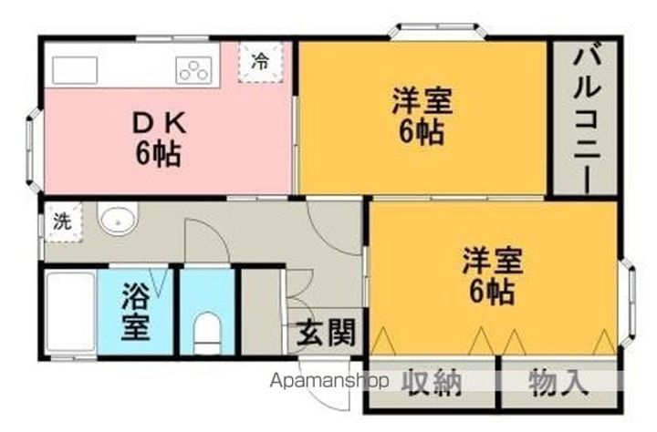 グランパズKⅡ103の間取り