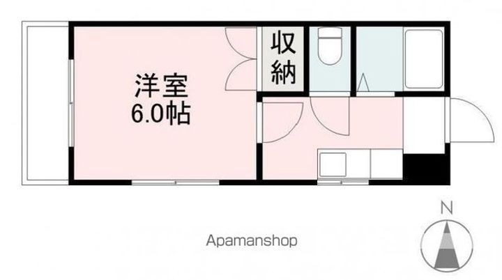 香川県高松市室新町の賃貸マンションの間取り
