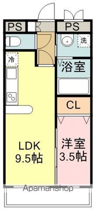 第2五橋ライフ203の間取り