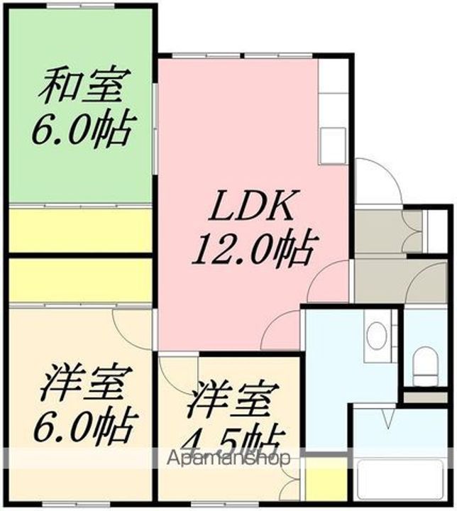 グランドハイム七重浜203の間取り