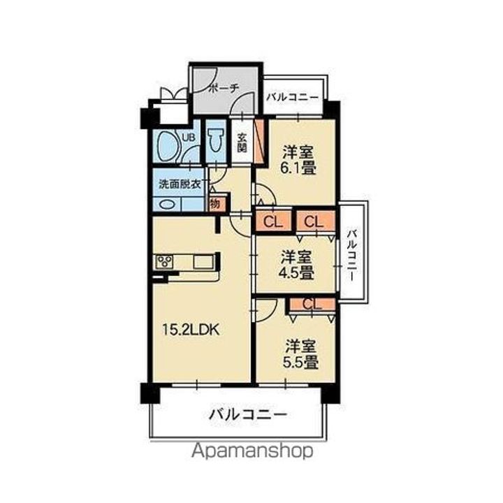 ヴィラNの間取り