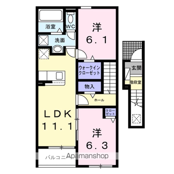 ベリッシマ Ⅰの間取り