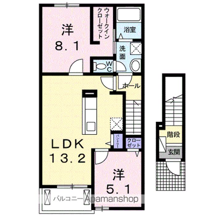セントラル ビオーラAの間取り