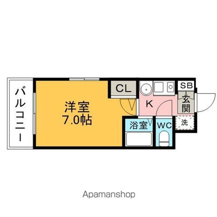 エステムコート博多駅前Ⅱセグティスの間取り
