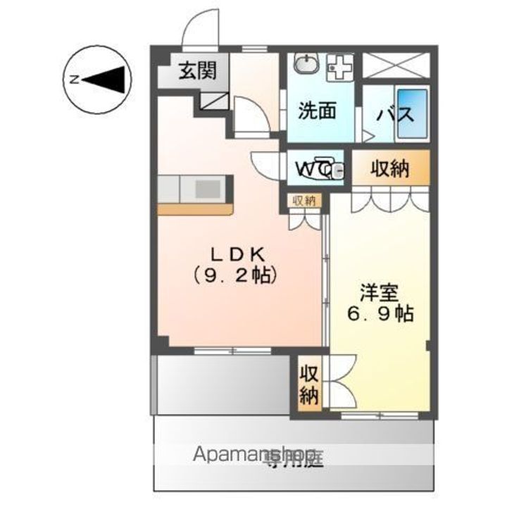 岐阜県岐阜市柳津町上佐波東1丁目の賃貸アパートの間取り