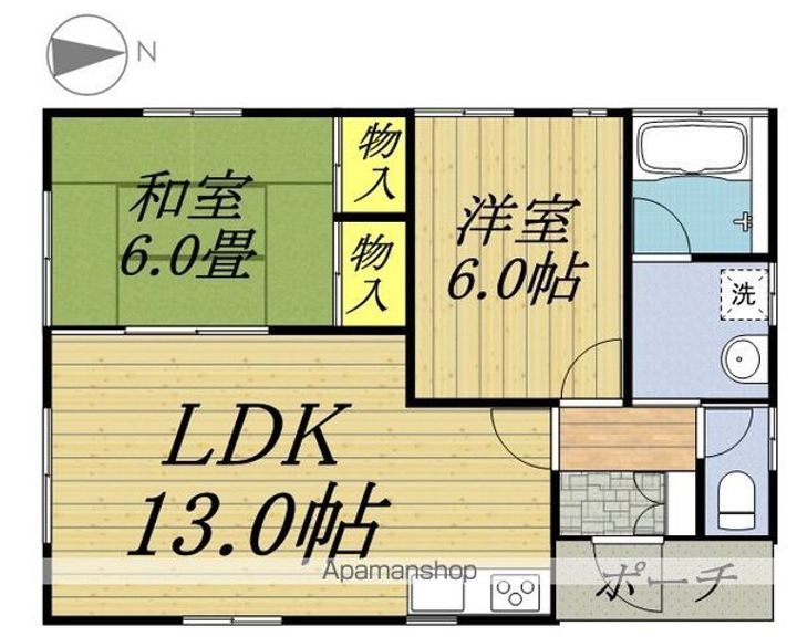 長野県伊那市上の原(一戸建)の賃貸物件の間取り
