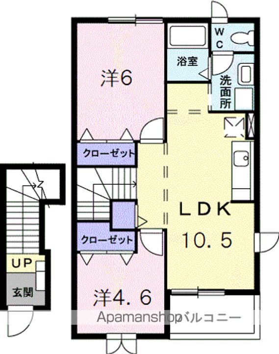 ファミーユAの間取り
