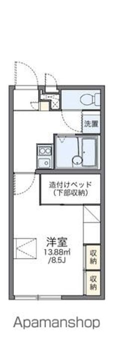 レオパレスクレール108の間取り