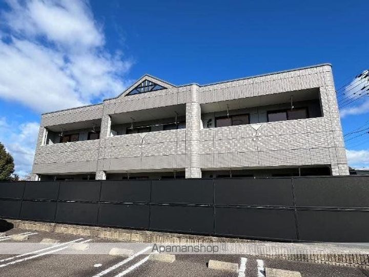岐阜県加茂郡坂祝町大針の賃貸アパートの外観