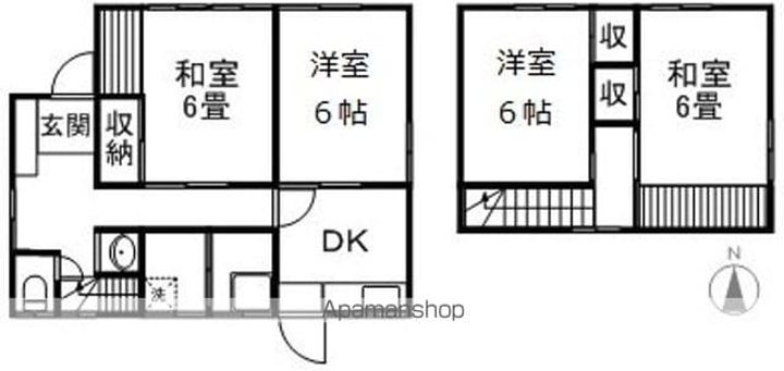 長野県長野市桐原1丁目(一戸建)の賃貸物件の間取り