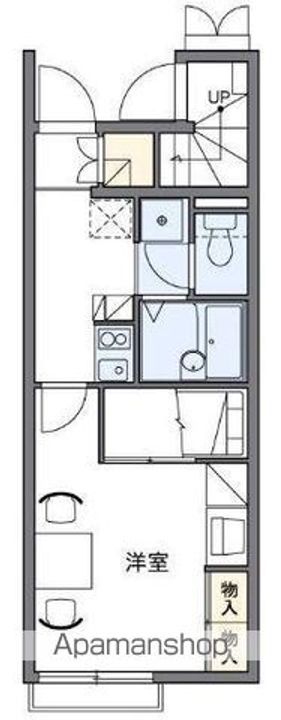 香川県高松市香川町大野の賃貸アパートの間取り