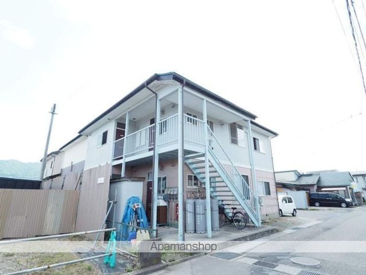 福島県会津若松市門田町大字一ノ堰字村西の賃貸アパートの外観