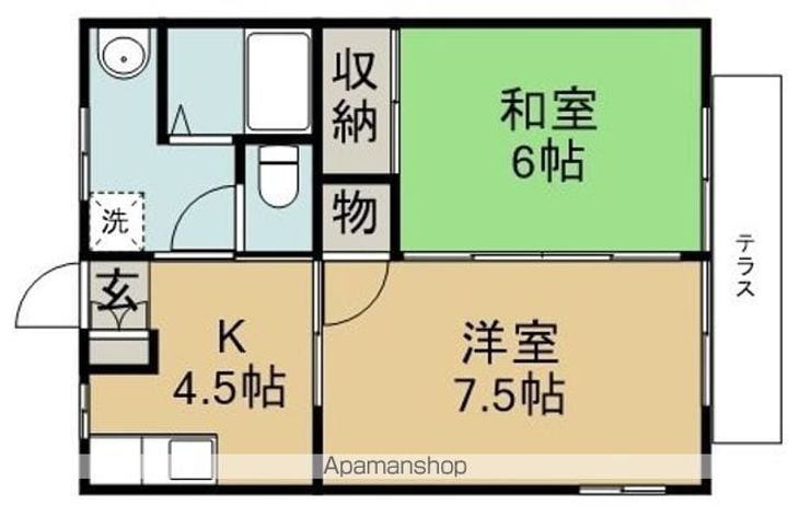 パレットルームゆりの間取り