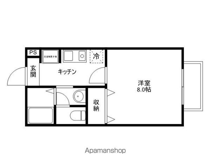 滋賀県甲賀市水口町的場の賃貸アパートの間取り