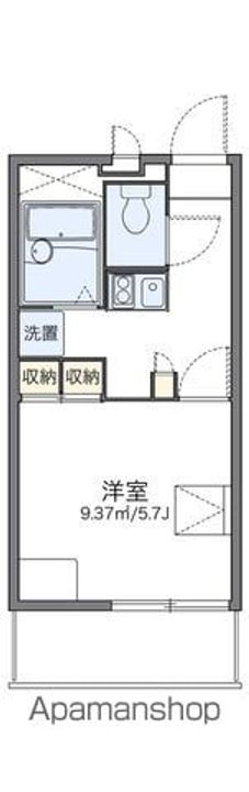 レオパレスエレガンスK307の間取り