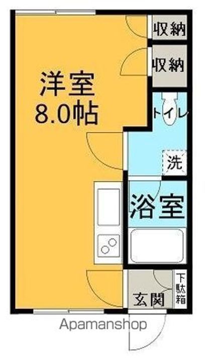 北海道網走市潮見8丁目の賃貸アパートの間取り