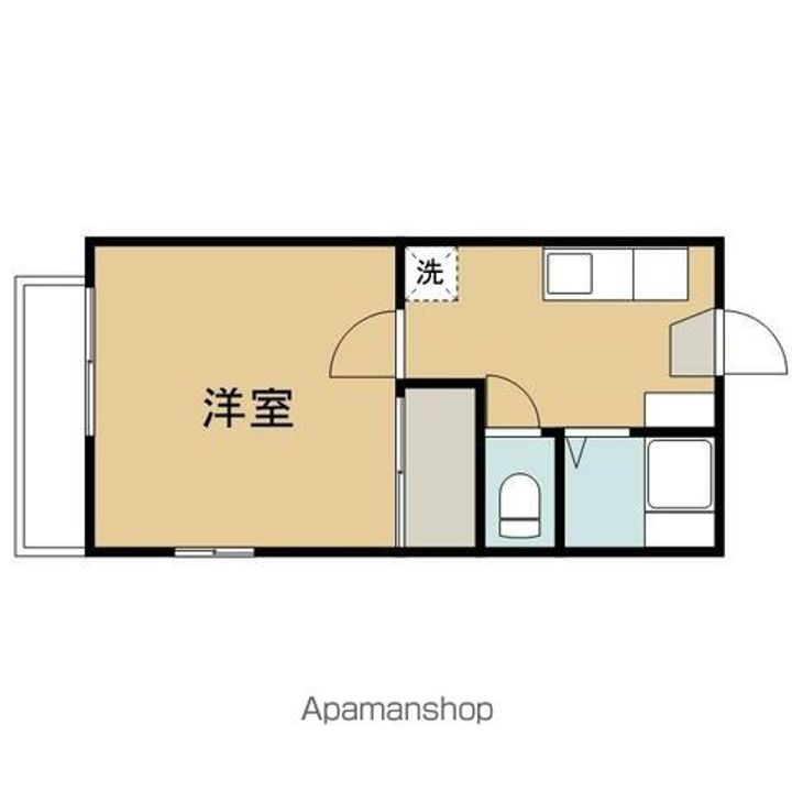 グリーンヒルB(東緑ヶ丘)201の間取り
