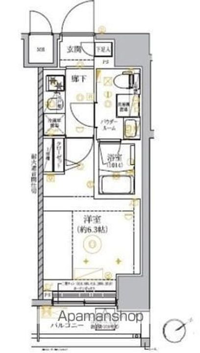 RELUXIA GRANDE横濱吉野町508の間取り