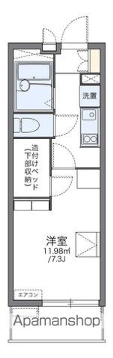 レオパレス緑町Ⅱの間取り