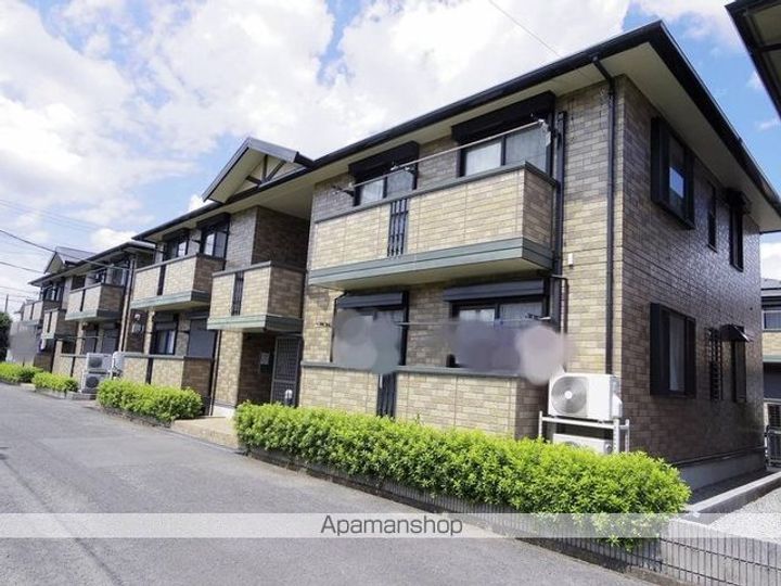 茨城県つくば市高野台2丁目の賃貸アパートの外観