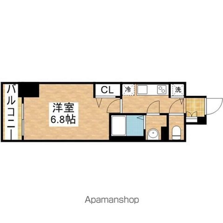 愛知県名古屋市千種区内山3丁目の賃貸マンション1303の間取り