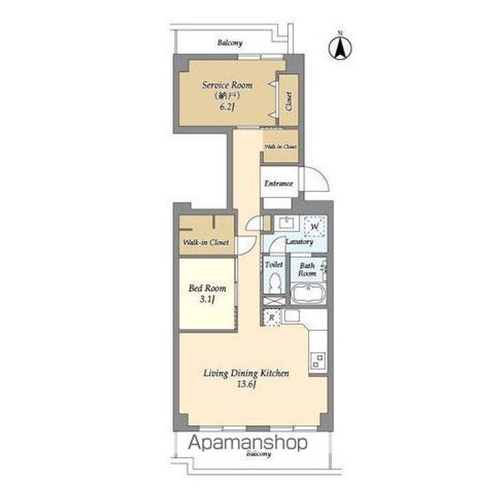 コンフォリア竹ノ塚イーストの間取り