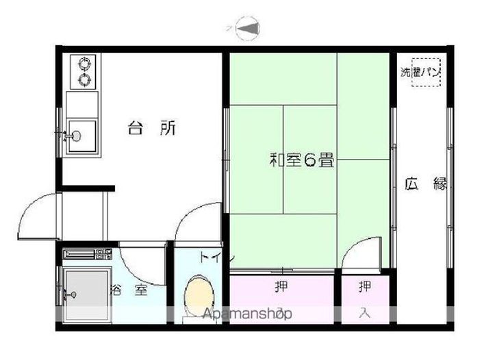 宮城県柴田郡柴田町槻木白幡4丁目の賃貸アパートの間取り