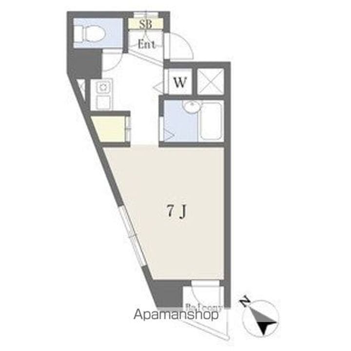 愛知県名古屋市昭和区花見通3丁目の賃貸マンションの間取り