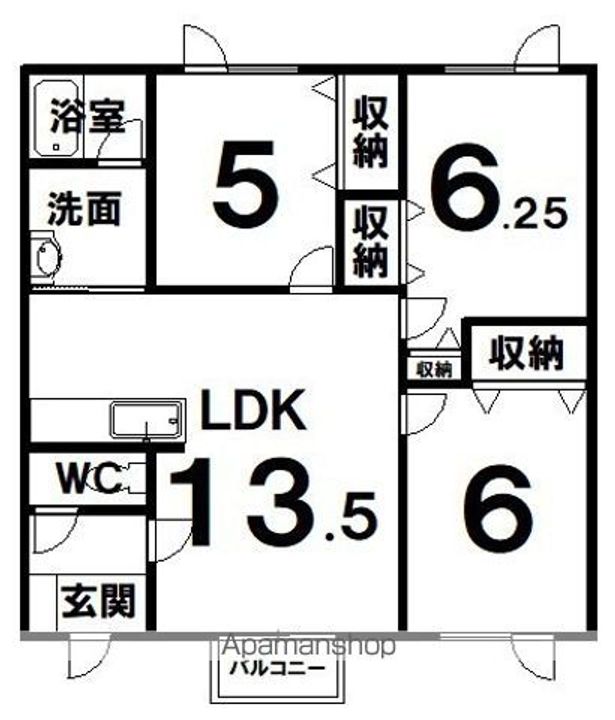 ライトハウスⅠの間取り