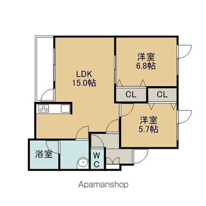 VICTORIAⅤ202の間取り