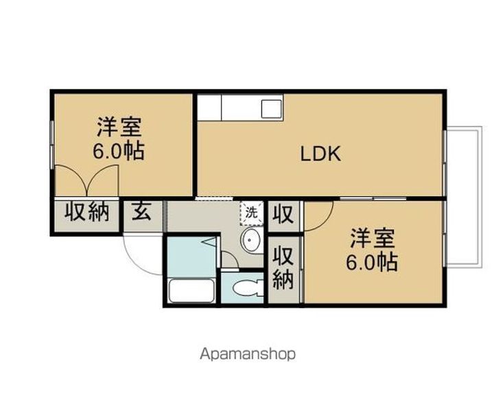 サニーヒルA203の間取り