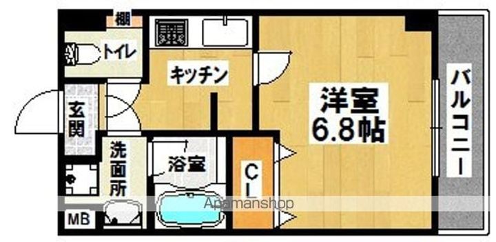 ローズステージ泉大津駅前506の間取り