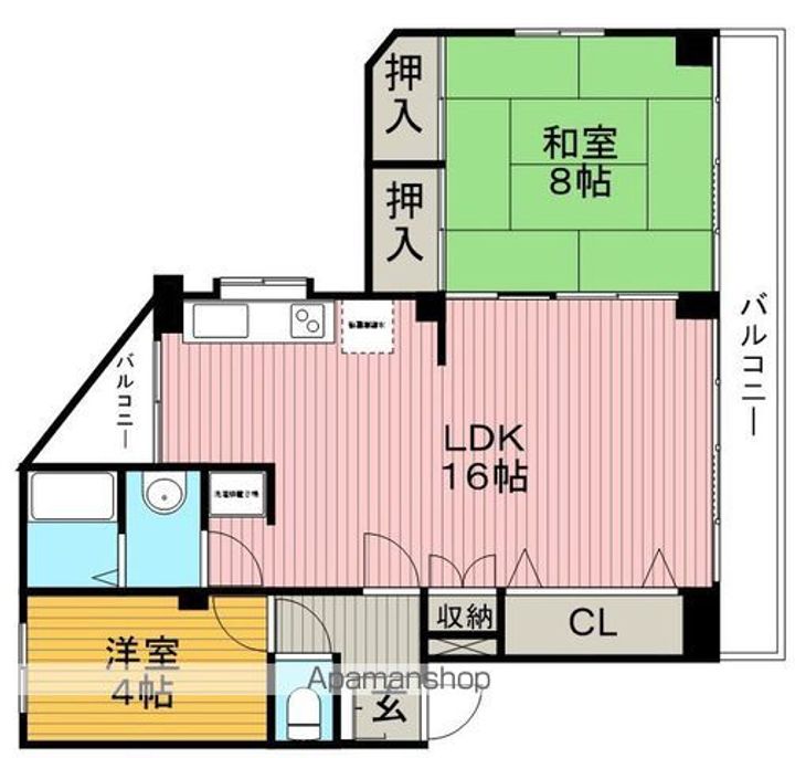 宝山ハイツの間取り