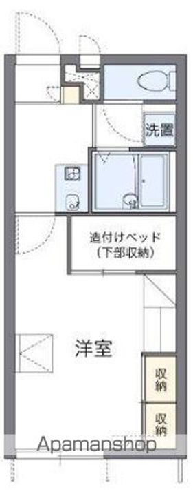 香川県高松市木太町の賃貸アパートの間取り