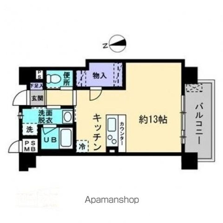 香川県高松市宮脇町1丁目の賃貸マンションの間取り