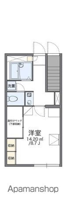 レオパレスKEYAKI Ⅱ109の間取り