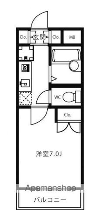 レジディア浦安の間取り