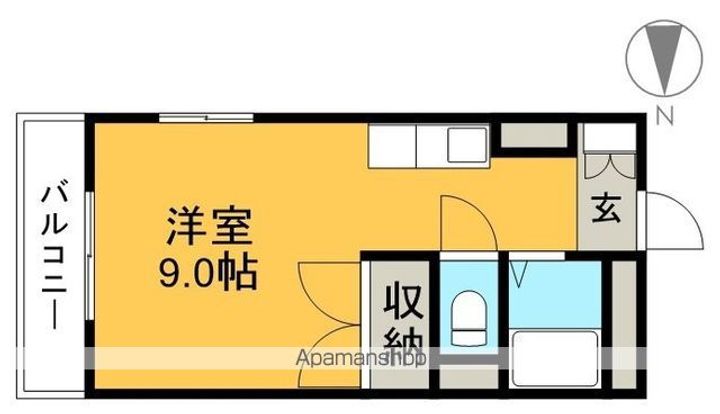 アパートメントボトルの間取り