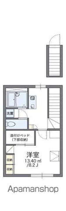 レオパレス幸田B206の間取り