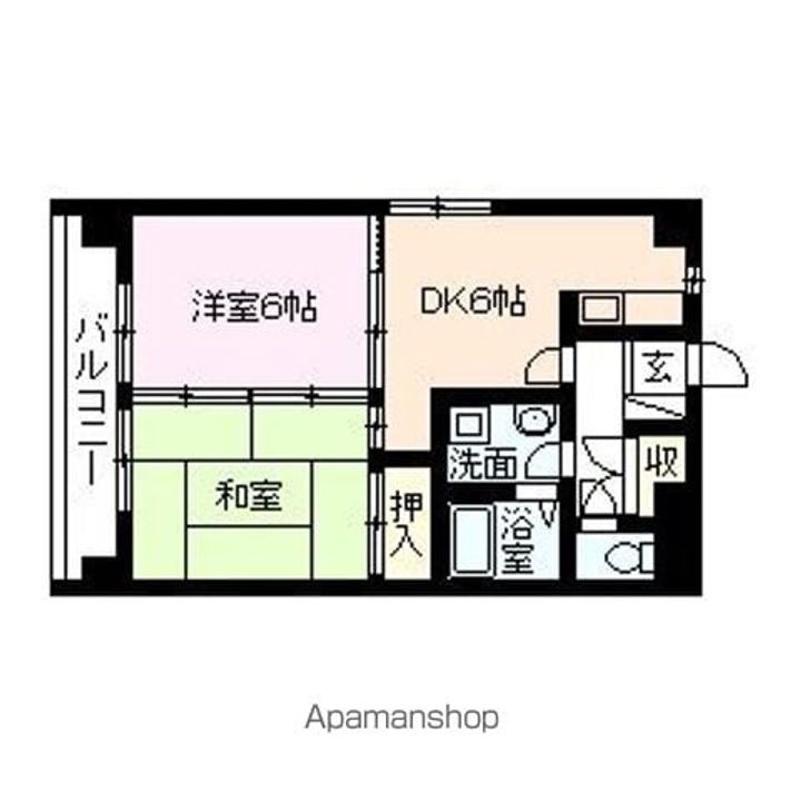 リバーエイト南分の間取り