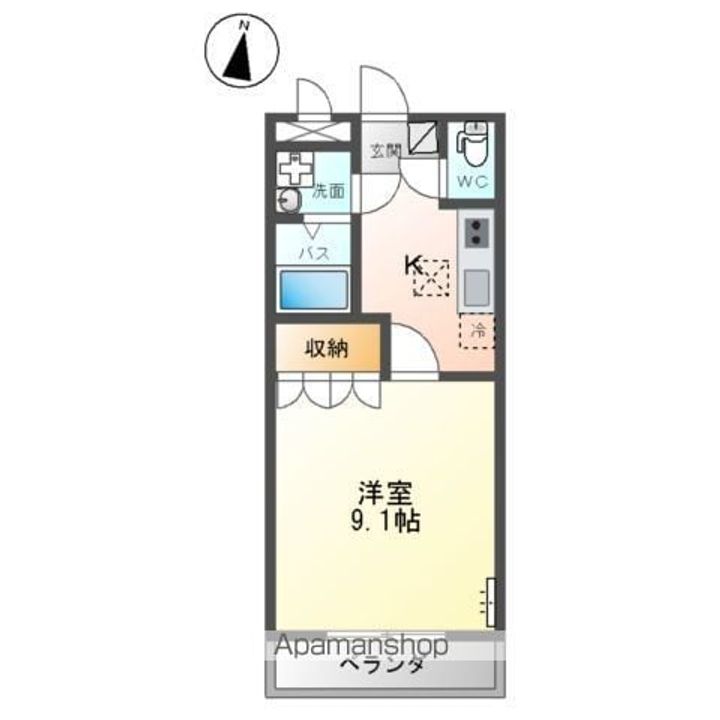 レジデンス弐番館105の間取り