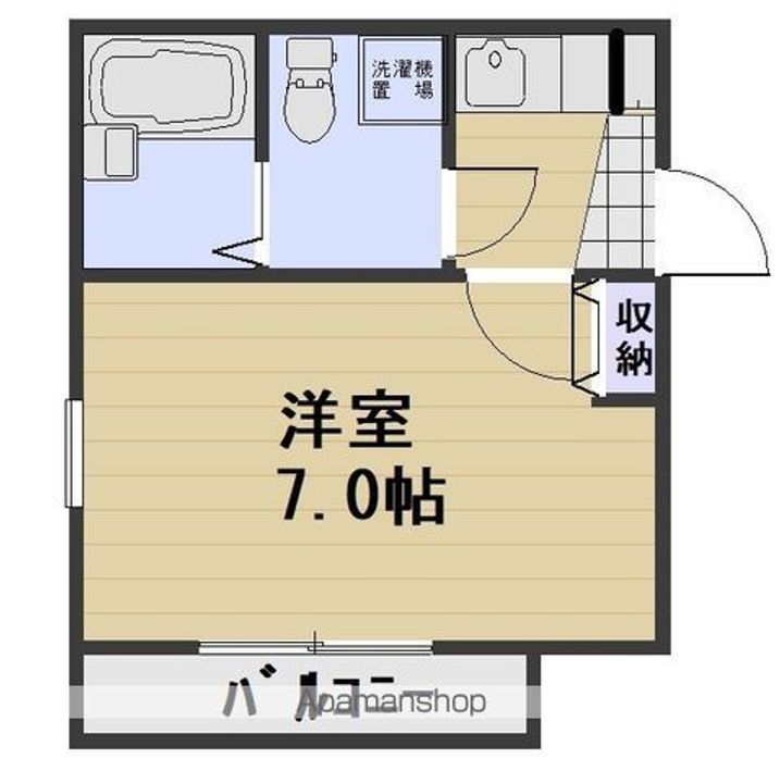 岡山県倉敷市鳥羽の賃貸マンションの間取り