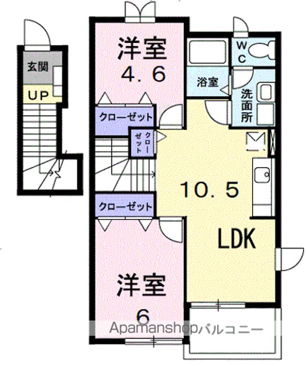 プチレジデンス ディーヴァ Dの間取り