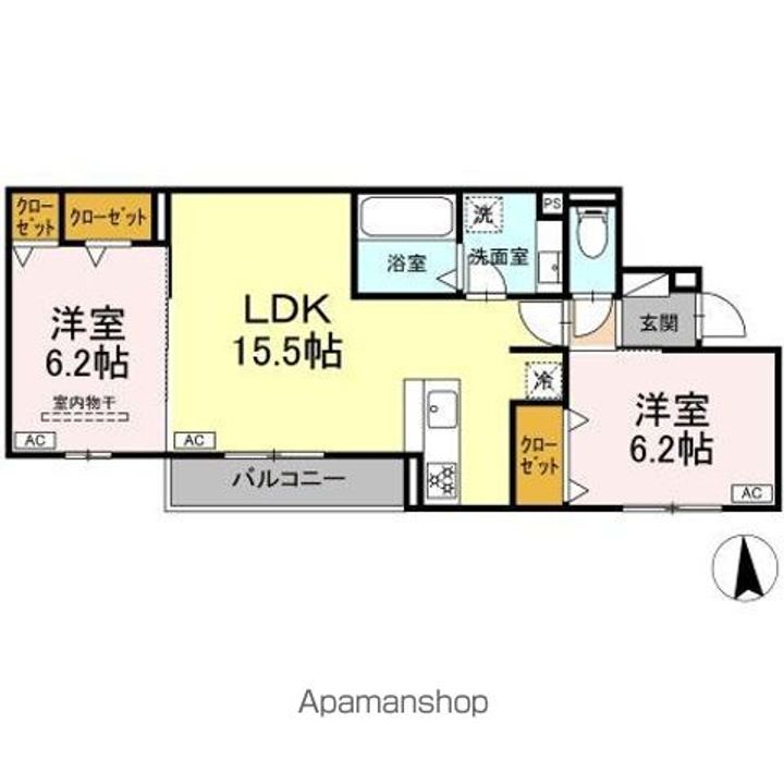 LACASA 天龍川町の間取り
