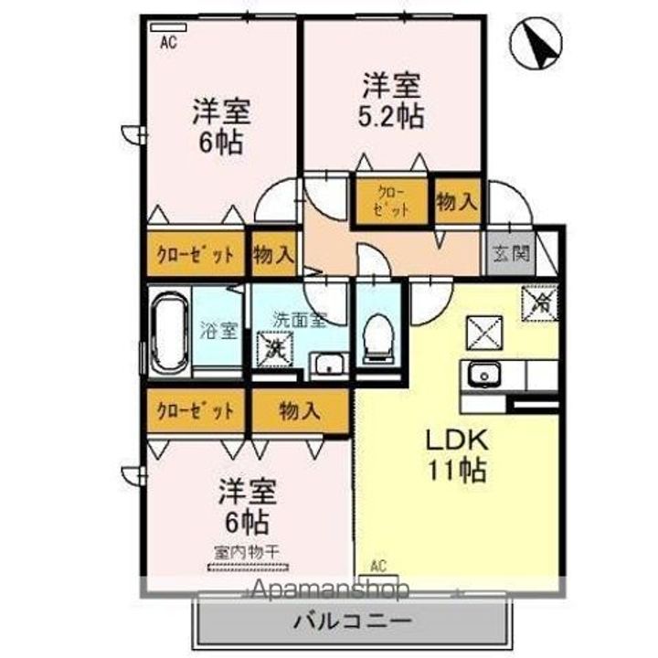プルーリオン T棟の間取り