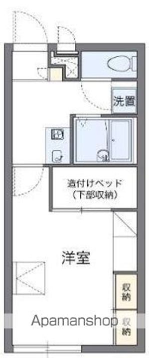 香川県高松市鶴市町の賃貸アパートの間取り