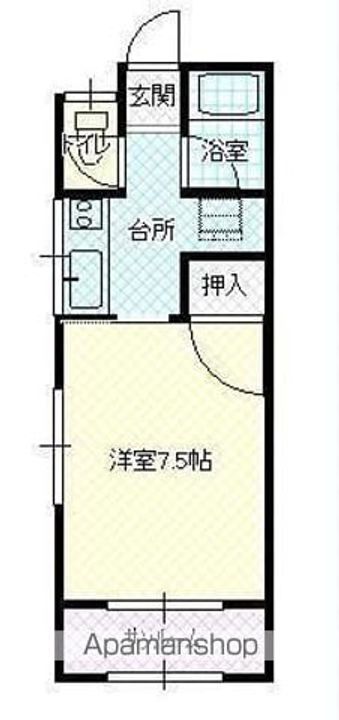 ザ・フラッツ205の間取り