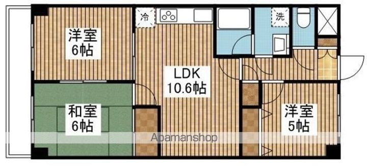 ホポロ東万代の間取り