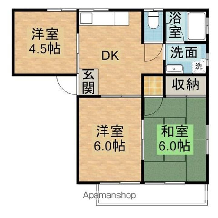 キウチコーポの間取り