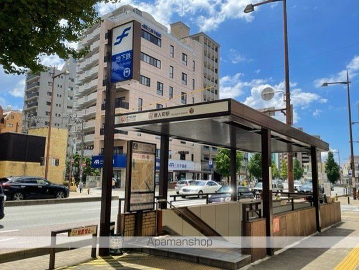 福岡県福岡市中央区地行2丁目の賃貸アパートの周辺